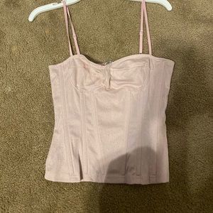 sparkly pink corset top size 4 from pretty little thing never worn!!
